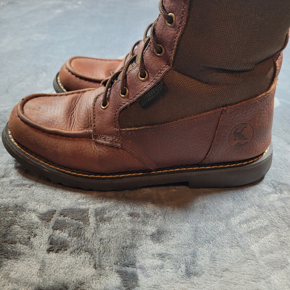 Gander Mountain Mens Waterproof Leather Canvas Hunting Field Boots Size 8 - Picture 16 of 16